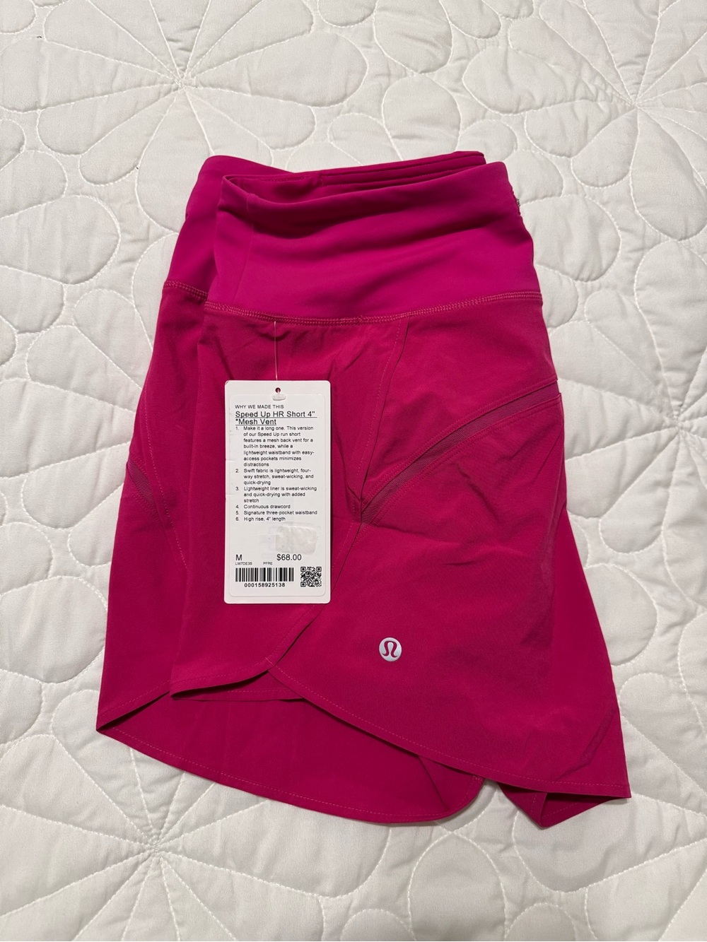 lululemon athletica Women’s High-Rise Magenta Athletic Shorts